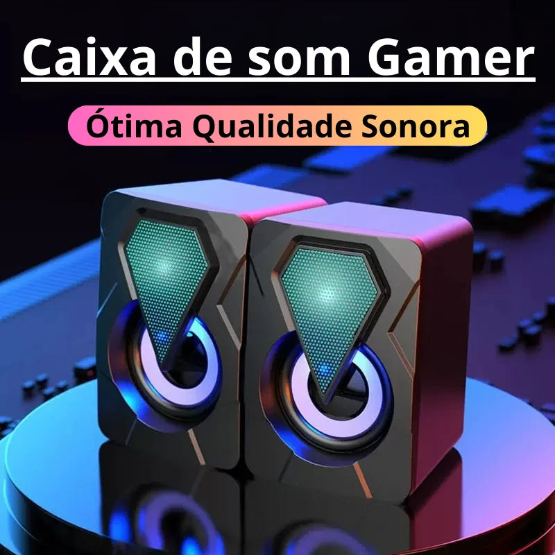 Caixa de Som Gamer para Notebook